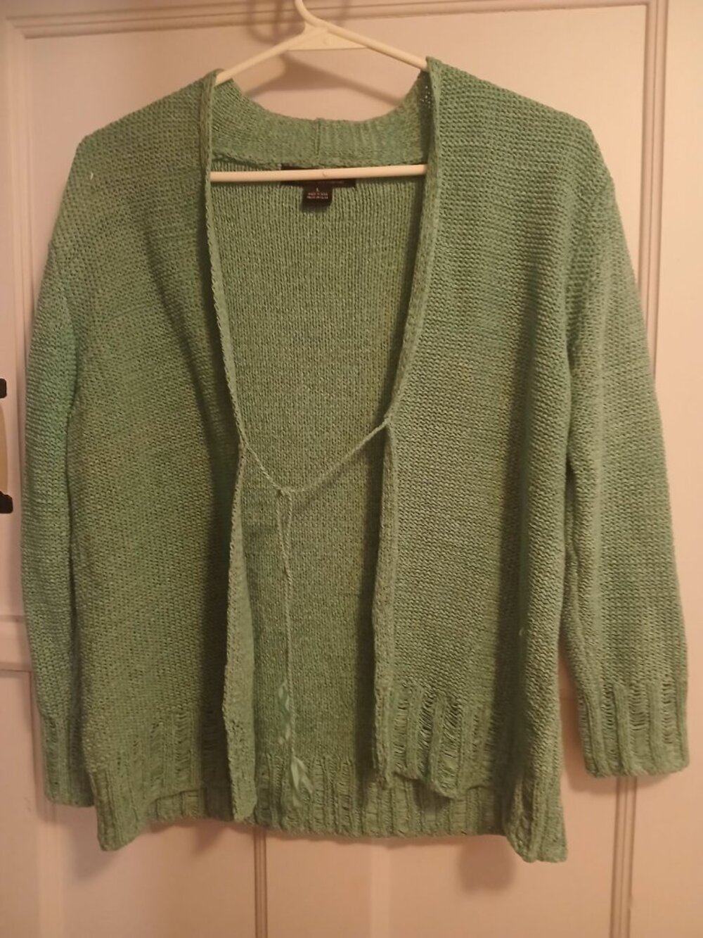 Cest City L Womens Green/Blue Sweater